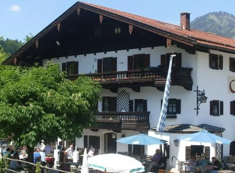 Blick auf den Gasthof Ochsenwirt in Oberaudorf