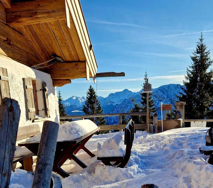 Winterwanderung auf die Unternberg Alm bei Ruhpolding