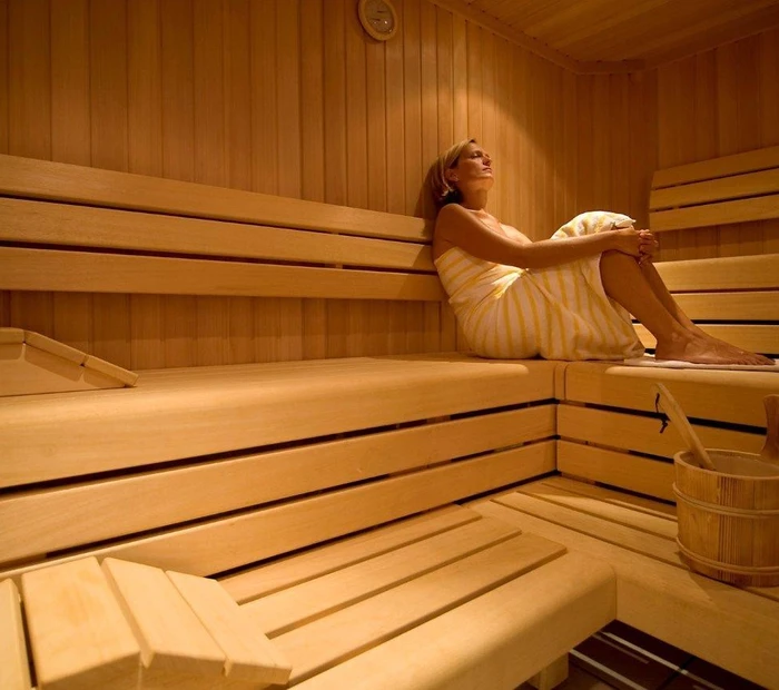 Entspannung in der Sauna 