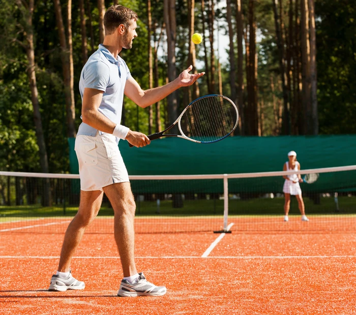 Tennisspiel im Chiemgau