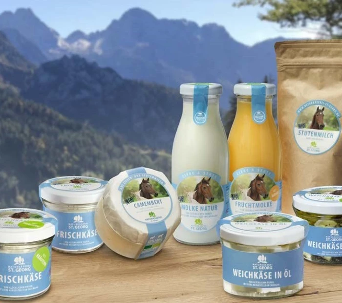verschiedene hauseigene Produkte aus Stutenmilch