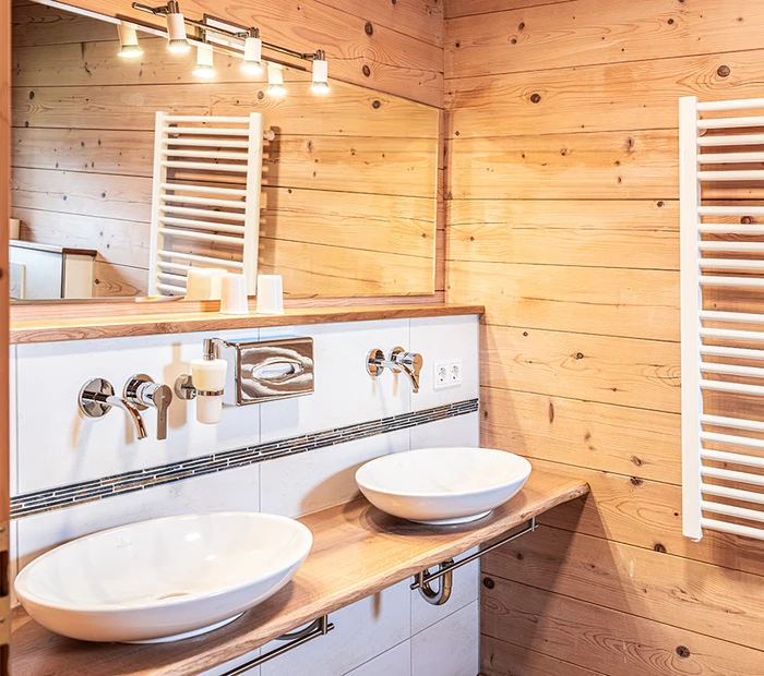 Badezimmer im Alpenchalet
