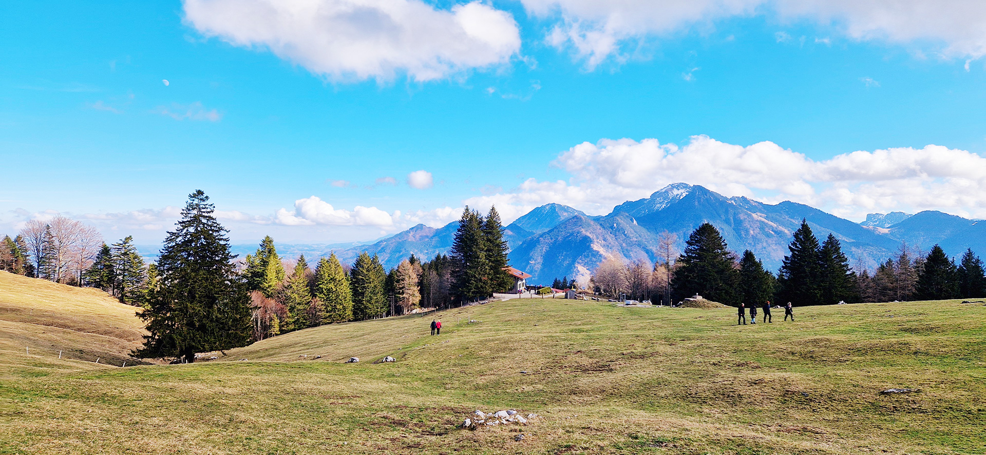 Von der Staffn Alm Blick in die Chiemgauer Alpen