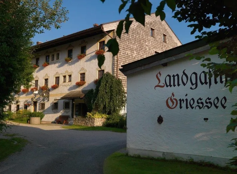 Einfahrt zum Landhaus Griessee mit Blick zum Haus