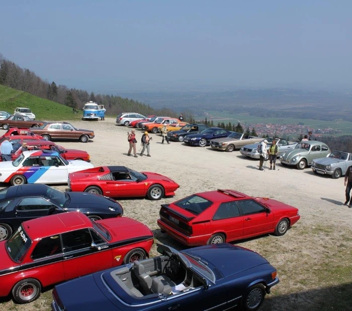 Oltimertreffen im Berghotel Adersberg. 