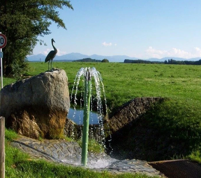 Kneippanlage mit Wassersprudler