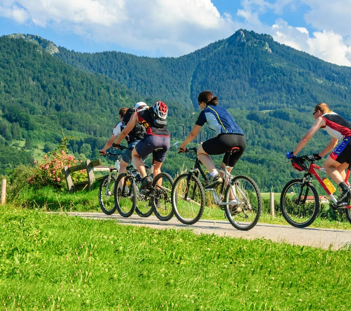 Radfahrer im Chiemgau